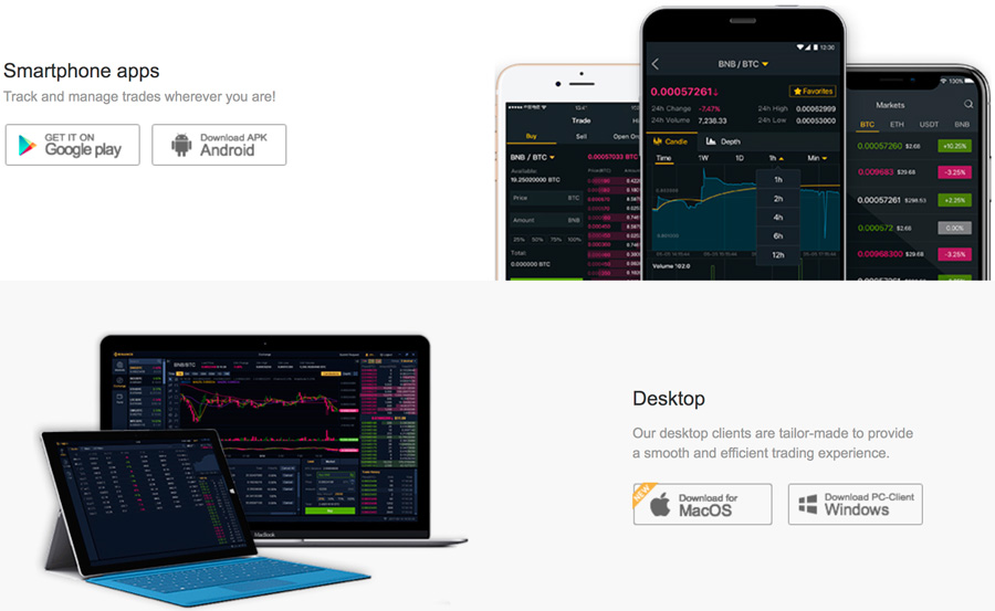 binance приложения