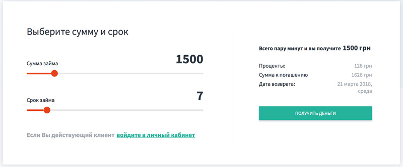 mywallet кредитный калькулятор